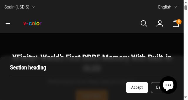 Screenshot of v-color.net