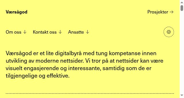 Screenshot of vaersaagod.no