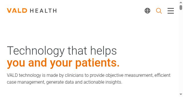 Screenshot of valdhealth.com