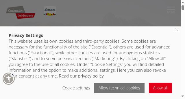 Screenshot of valgardena.it