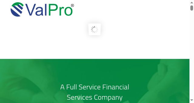 Screenshot of valpro.co.in