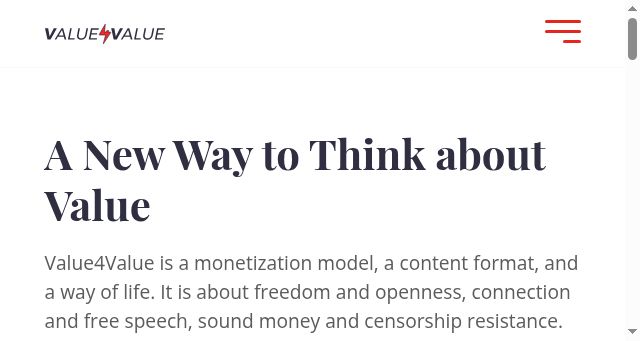 Screenshot of value4value.info