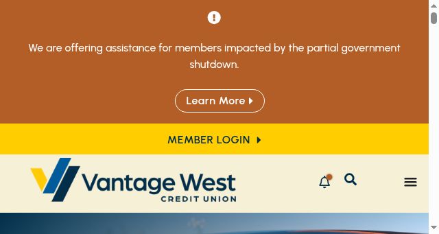 Screenshot of vantagewest.org
