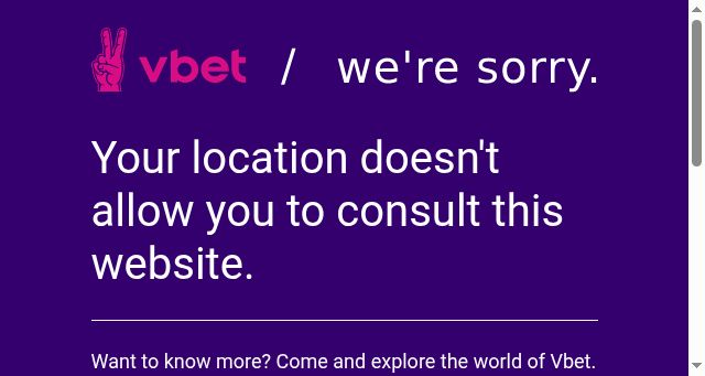 Screenshot of vbet.com