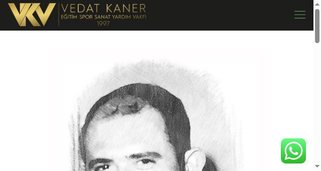 Screenshot of vedatkanervakfi.org