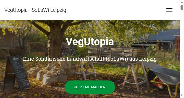 Screenshot of vegutopia.de