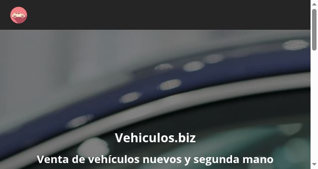 Screenshot of vehiculos.biz