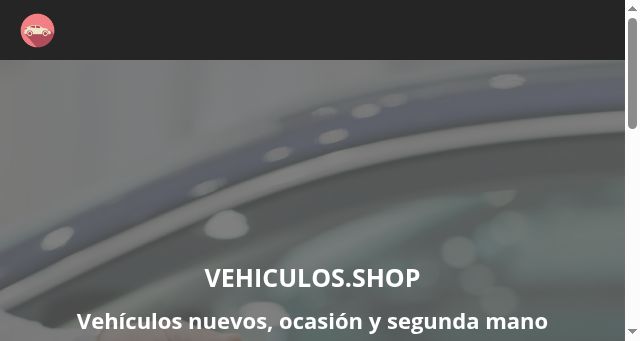 Screenshot of vehiculos.shop