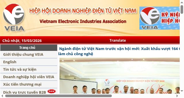 Screenshot of veia.org.vn