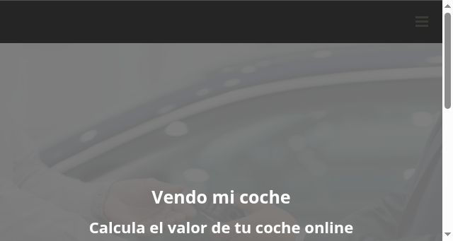 Screenshot of vendomicoche.me