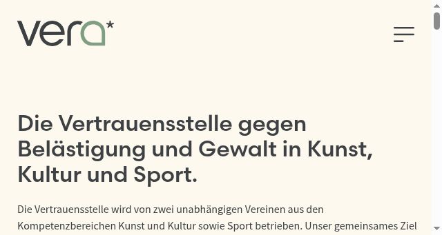 Screenshot of vera-vertrauensstelle.at