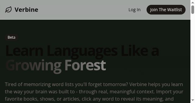 Screenshot of verbine.com
