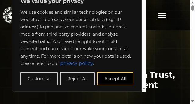 Screenshot of vereigenmedia.com