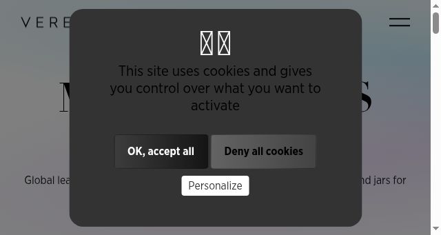 Screenshot of verescence.com