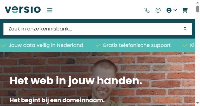 Screenshot of versio.nl