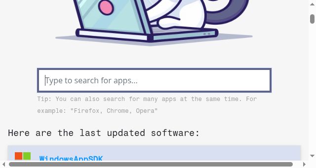Screenshot of versioncat.com