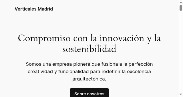 Screenshot of verticalesmadrid.com