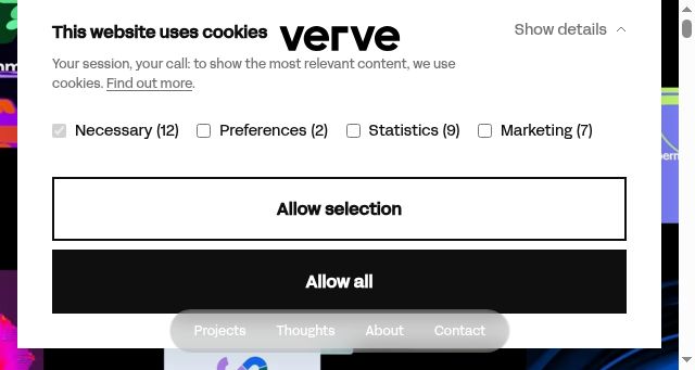 Screenshot of verveagency.com