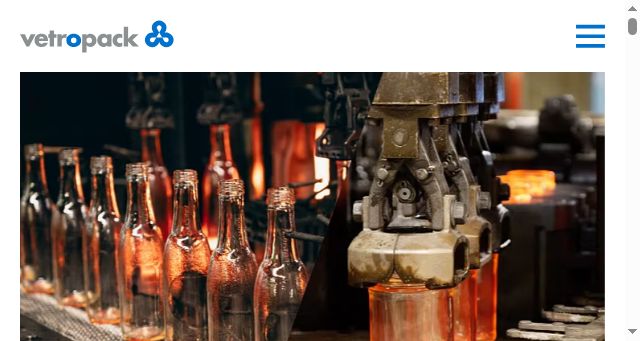 Screenshot of vetropack.com