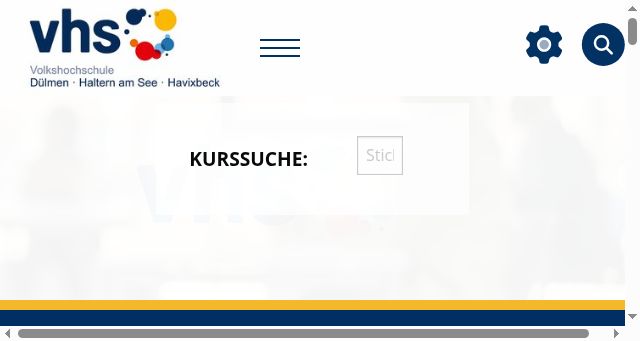 Screenshot of vhs-duelmen.de