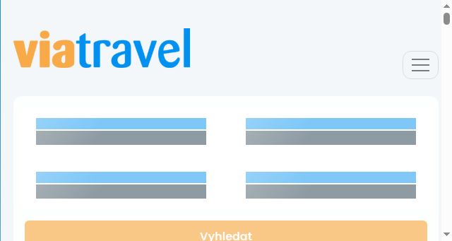 Screenshot of viatravel.cz