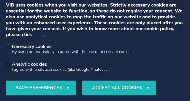 Screenshot of vib.be