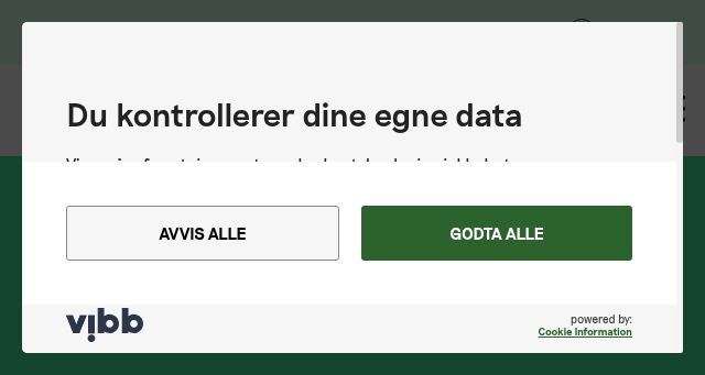 Screenshot of vibb.no