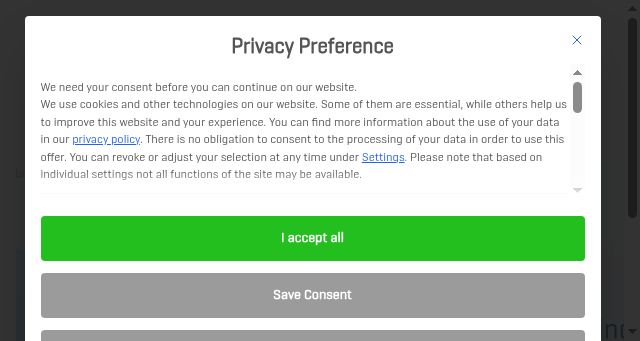 Screenshot of vibracoustic.com
