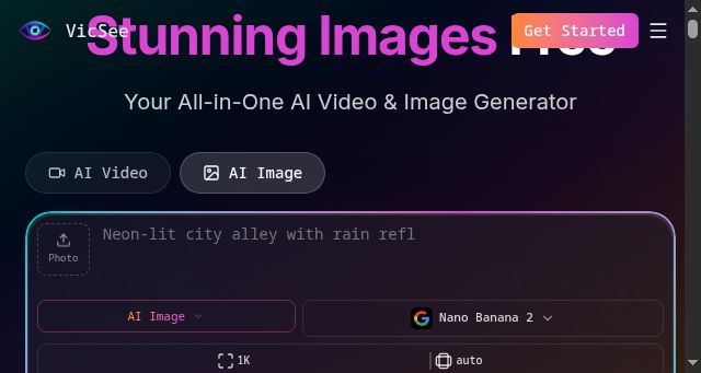 Screenshot of vicsee.com