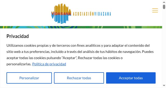 Screenshot of vidasana.org