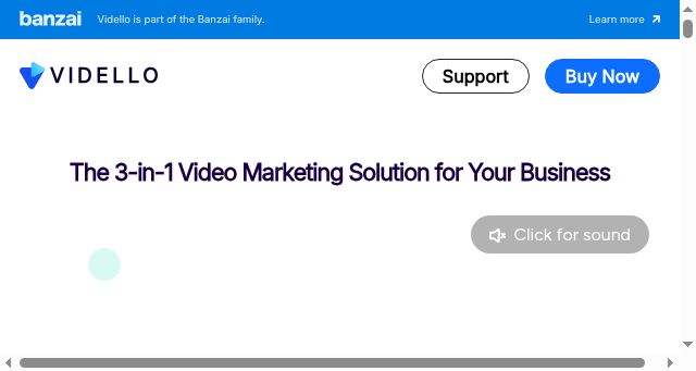 Screenshot of vidello.com