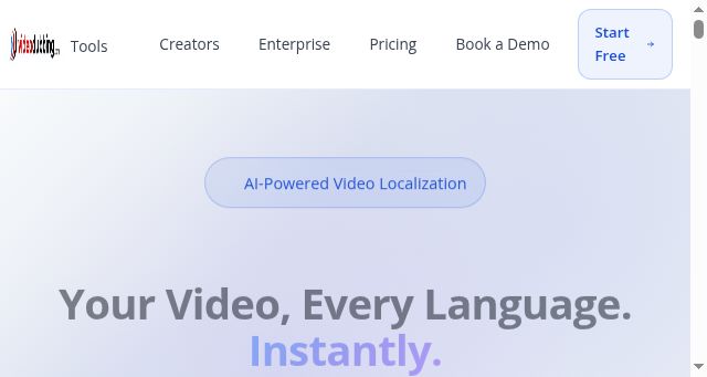 Screenshot of videodubbing.com