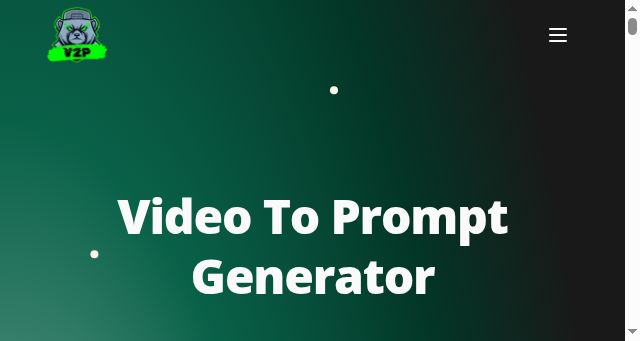 Screenshot of videotoprompt.online