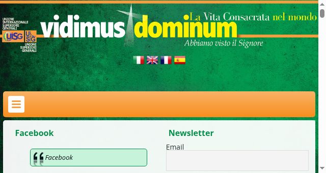 Screenshot of vidimusdominum.org