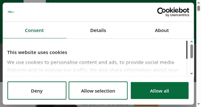 Screenshot of viennaairport.com