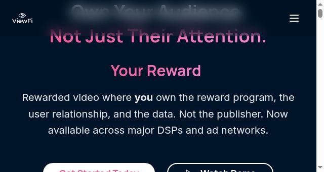 Screenshot of viewfi.io