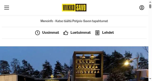 Screenshot of viikkosavo.fi