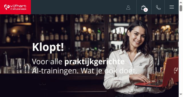 Screenshot of vijfhart.nl