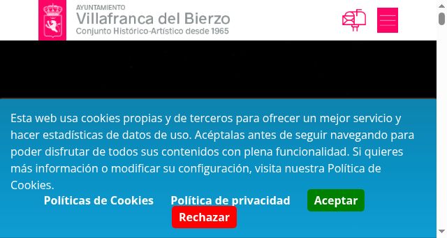 Screenshot of villafrancadelbierzo.org
