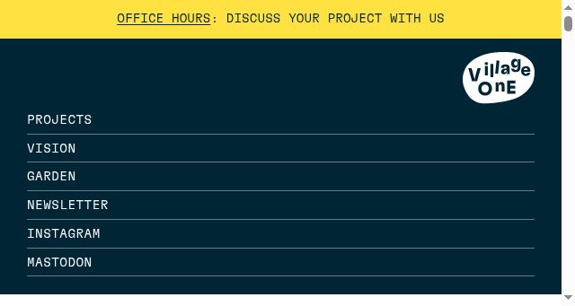 Screenshot of village.one