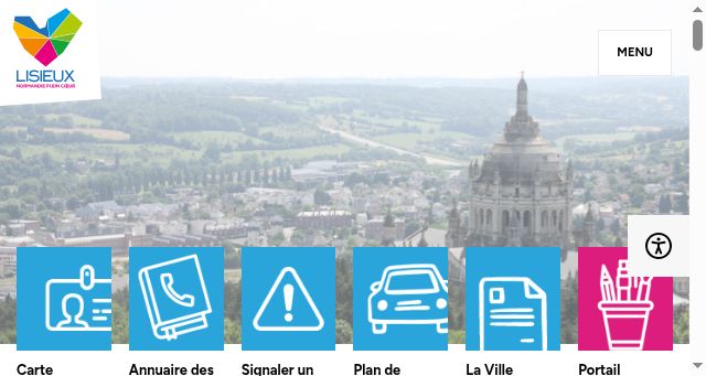 Screenshot of ville-lisieux.fr