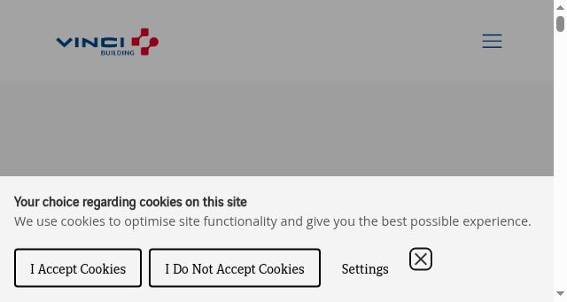 Screenshot of vinci-building.co.uk