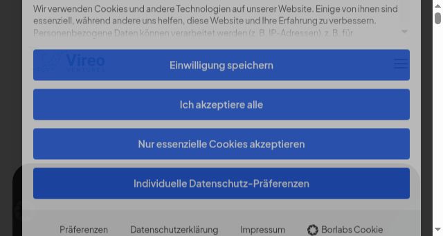 Screenshot of vireo.vc