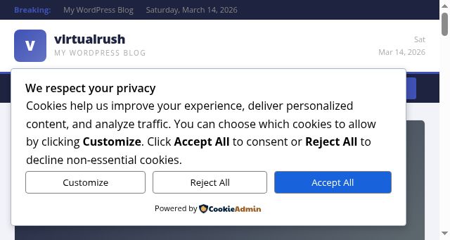 Screenshot of virtualrush.co.uk