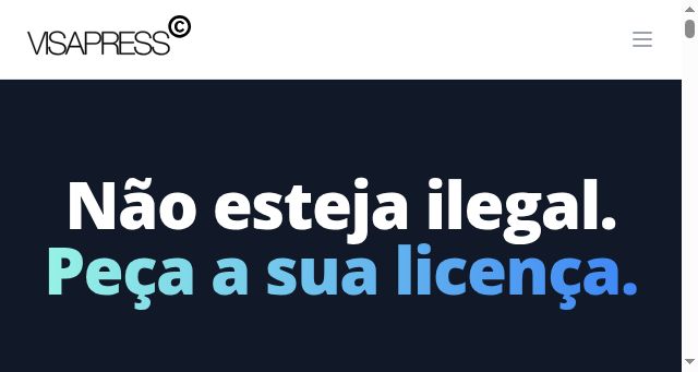 Screenshot of visapress.pt