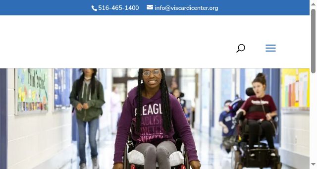 Screenshot of viscardicenter.org