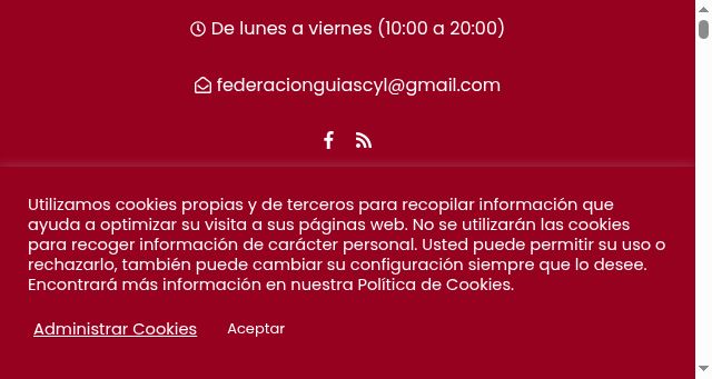 Screenshot of visitasguiadascastillayleon.es