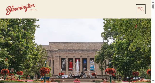 Screenshot of visitbloomington.com