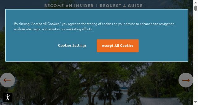 Screenshot of visitbluffton.org