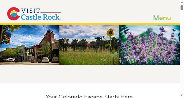 Screenshot of visitcastlerock.org